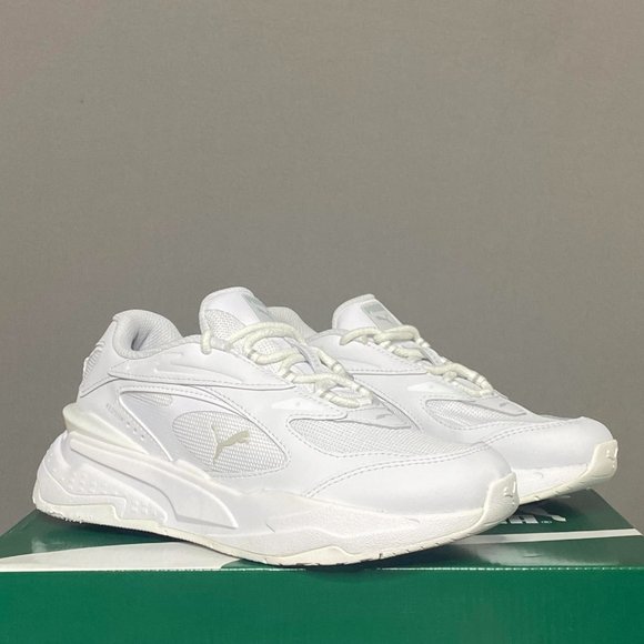 Puma RS-Fast Junior / Grade School Sneakers (Triple White) 382060-02 NEW - Picture 4 of 7